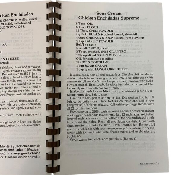 Mexican Family Favorites Cook Book By Maria Teresa Bermudez 1998 Spiral Bound - Picture 7 of 11
